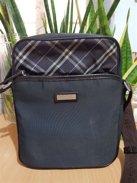 burberry black label sling bag|burberry sling bag men's.